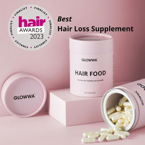 GLOWWA - HAIR FOOD - HAIR VITAMINS, 60 CAPSULES